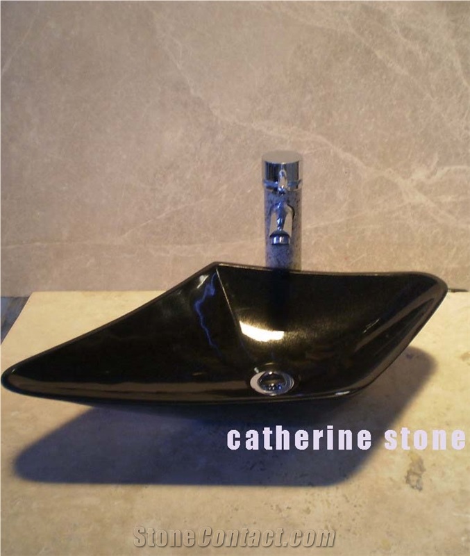 DaYang Stone Sink Mic054, Beige Travertine Sink