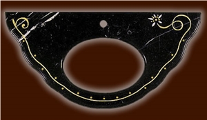 Portoro Extra Marble Vanities,Bath Tops, Portoro Extra Black Marble Bath Tops