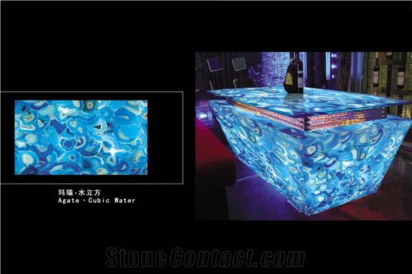 Blue Agate Table