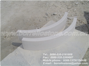 Pure White Marble Stair Tread, China White Marble Stair Treads
