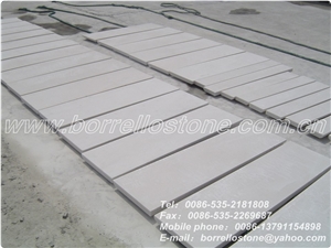 Pure White Marble Stair Tread, China White Marble Stair Treads
