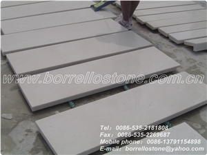Pure White Marble Stair Tread, China White Marble Stair Treads