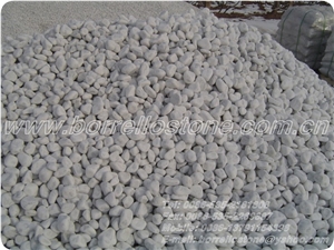 Pure White Pebble Stone, White Marble Pebble Stone