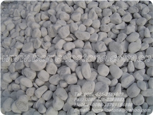 Pure White Pebble Stone, White Marble Pebble Stone
