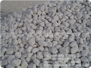 Pure White Pebble Stone, White Marble Pebble Stone