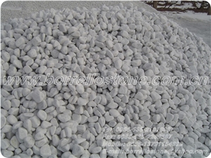 Pure White Pebble Stone, White Marble Pebble Stone