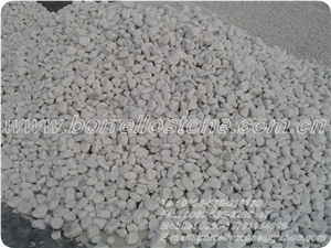 Pure White Pebble Stone, White Marble Pebble Stone