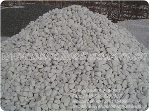 Pure White Pebble Stone, White Marble Pebble Stone