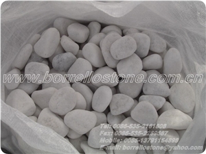 Pure White Pebble Stone, White Marble Pebble Stone