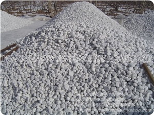Pure White Pebble Stone, White Marble Pebble Stone