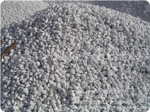 Pure White Pebble Stone, White Marble Pebble Stone