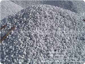 Pure White Pebble Stone, White Marble Pebble Stone