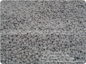 Pure White Pebble Stone, White Marble Pebble Stone