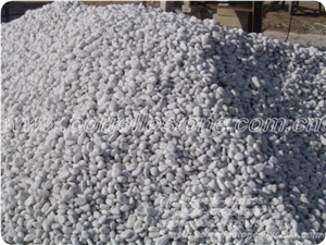 Pure White Pebble Stone, White Marble Pebble Stone