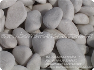 Pure White Pebble Stone, White Marble Pebble Stone