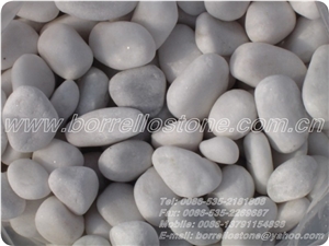 Pure White Pebble Stone, White Marble Pebble Stone