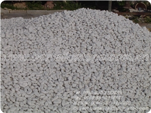 Pure White Pebble Stone, White Marble Pebble Stone