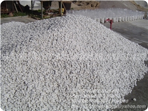 Pure White Pebble Stone, White Marble Pebble Stone