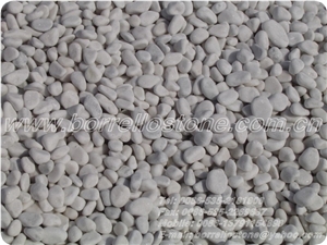 Pure White Pebble Stone, White Marble Pebble Stone