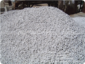 Pure White Pebble Stone, White Marble Pebble Stone