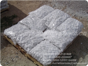 Pure White Pebble Stone, White Marble Pebble Stone