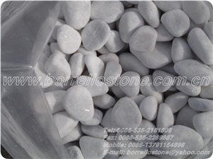 Pure White Pebble Stone, White Marble Pebble Stone