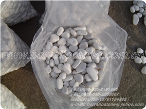 Pure White Pebble Stone, White Marble Pebble Stone