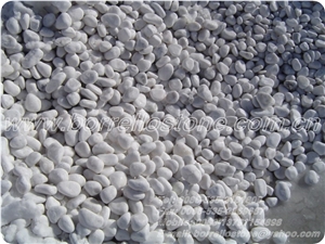 Pure White Pebble Stone, White Marble Pebble Stone