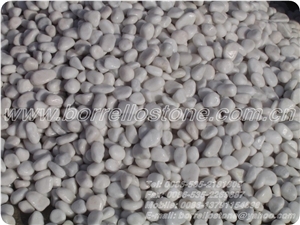 Pure White Pebble Stone, White Marble Pebble Stone