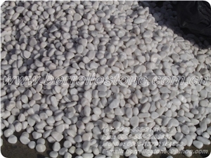 Pure White Pebble Stone, White Marble Pebble Stone