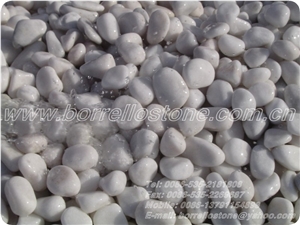 Pure White Pebble Stone, White Marble Pebble Stone