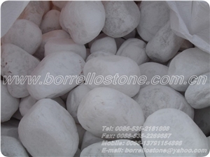 Pure White Pebble Stone, White Marble Pebble Stone