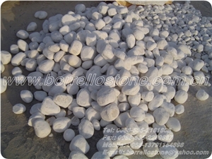 Pure White Pebble Stone, White Marble Pebble Stone