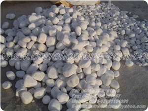 Pure White Pebble Stone, White Marble Pebble Stone