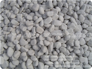 Pure White Pebble Stone, White Marble Pebble Stone