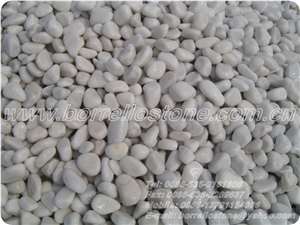 Pure White Pebble Stone, White Marble Pebble Stone