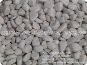 Pure White Pebble Stone, White Marble Pebble Stone