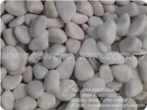 Pure White Pebble Stone, White Marble Pebble Stone Pure White Pebble Stone, White Marble Pebble Stone