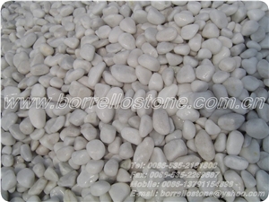 Pure White Pebble Stone, White Marble Pebble Stone Pure White Pebble Stone, White Marble Pebble Stone