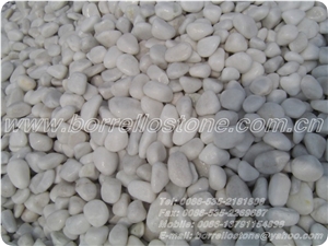 Pure White Pebble Stone, White Marble Pebble Stone