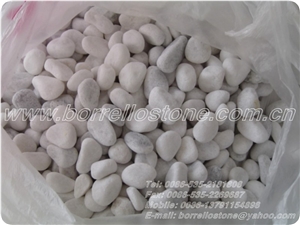 Pure White Pebble Stone, White Marble Pebble Stone Pure White Pebble Stone, White Marble Pebble Stone
