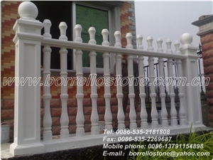 White Marble Balustrades & Handrails