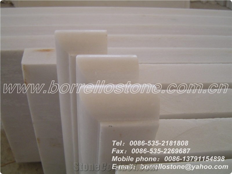China White Marble Stair Treads