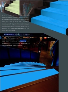 Glow in Dark Stair Ceramic Tile