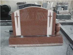 India Red Bevel Base Monument, India Red Granite Monument India Red Bevel Base Monument, India Red Granite Monument