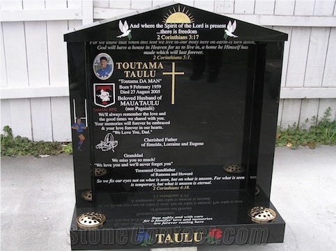 Black Granite Mausoleums, Columbarium, Shanxi Black Granite Columbarium