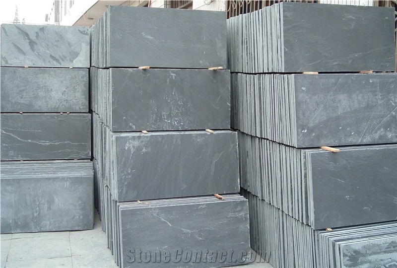 Slate Flooring Tiles, China Grey Slate