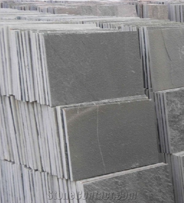 Slate Flooring Tiles, China Grey Slate