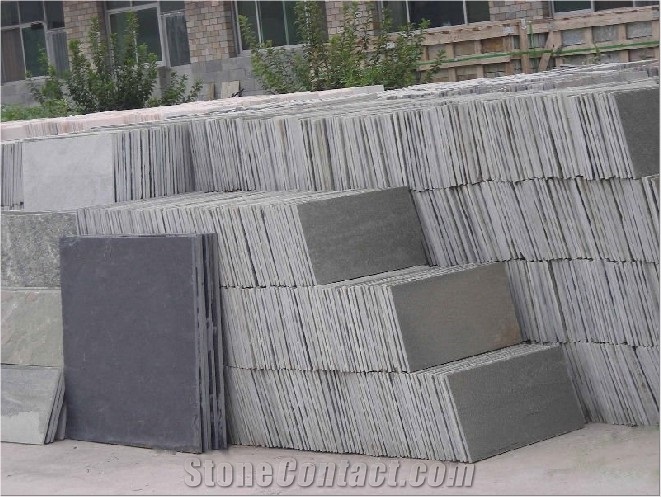 Slate Flooring Tiles, China Grey Slate