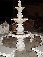 White Marble Fountain, White Sandstone Fountain